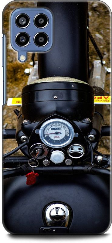 WallCraft Back Cover for SAMSUNG Galaxy M53 5G BIKE, ROYAL ENFIELD, CLASSIC, BIKE  (Multicolor, Dual Protection, Pack of: 1)