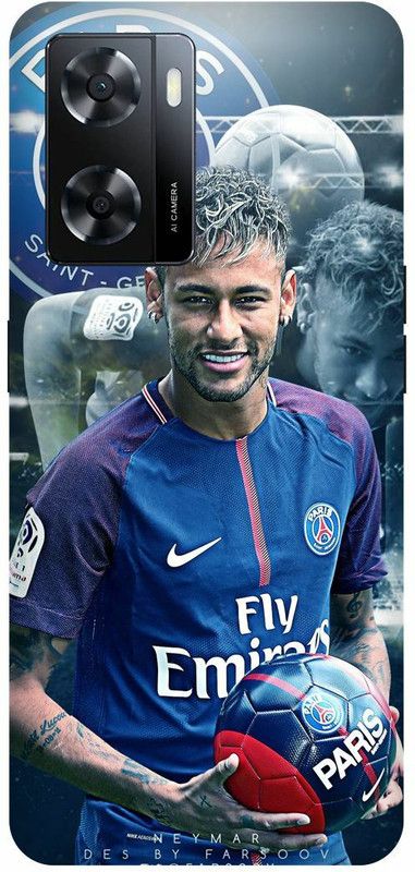 Dimora Back Cover for OPPO A 57e, NEYMAR BARCELONA FOOTBALL JUNIORPSG FRANCEJERSEY  (Blue, Hard Case, Pack of: 1)