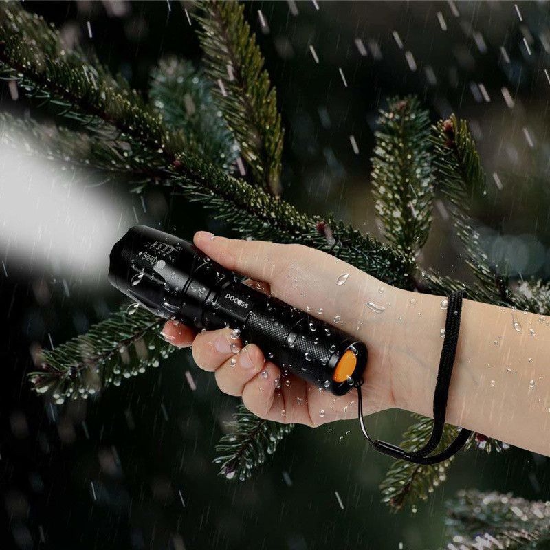 luzzo Torch Light Water Resistant High Recharging Kit for Outdoor (Black) Flash  (Black)