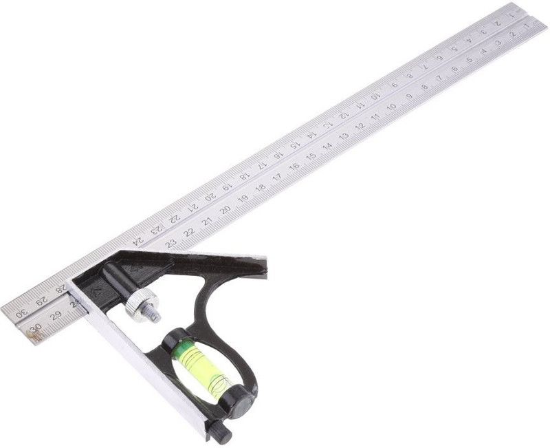 Hauck Square Rule Right Angle Ruler Tool Ruler  (Silver)