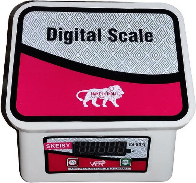 MSNL WHITE-TS-803-L WEIGHING MACHINE AND LOAD INDICATIR POWRE UP TO 30KGX1GM Weighing Scale  (red/white)