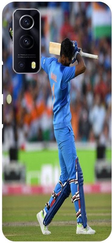 THE NARAYANA COLLECTIONS Back Cover for IQOO Z3- V2073A-KL,RAHUL,DELHI,CAPITALS,IPL  (Multicolor, Hard Case, Pack of: 1)