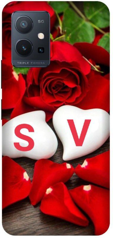 PHONE WALEY.COM Back Cover for VIVO Y75 (5G) , V2142 , SV, S LOVE V, SV NAME, SV Love Printed  (Red, Hard Case, Pack of: 1)