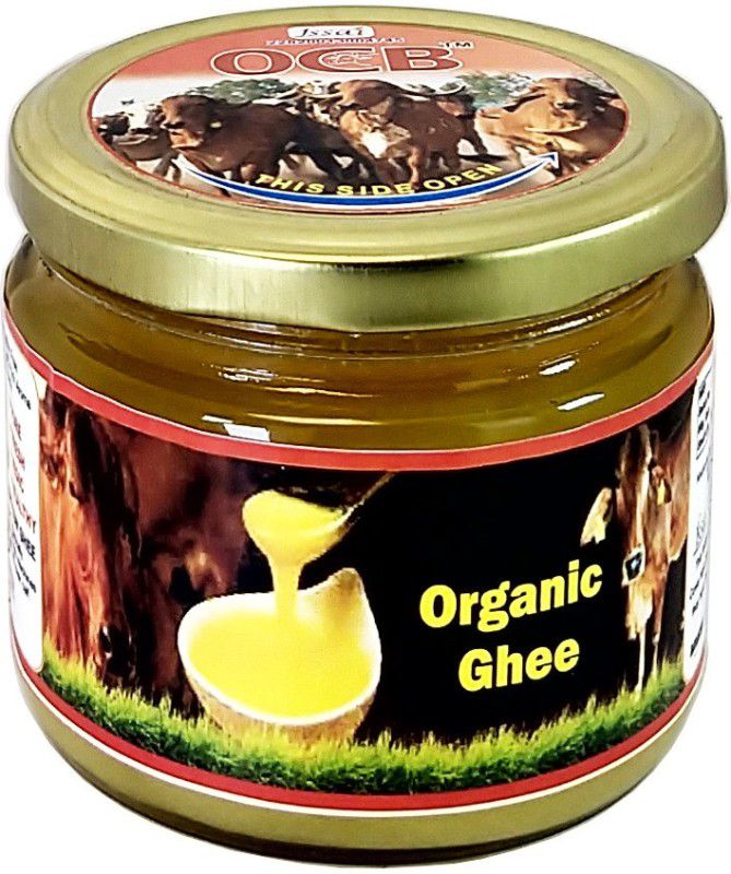 OCB Organic Ghee A2 Cow Ghee | Contains Beta-Casein Protein | Pure & Authentic Ghee 250 g Glass Bottle