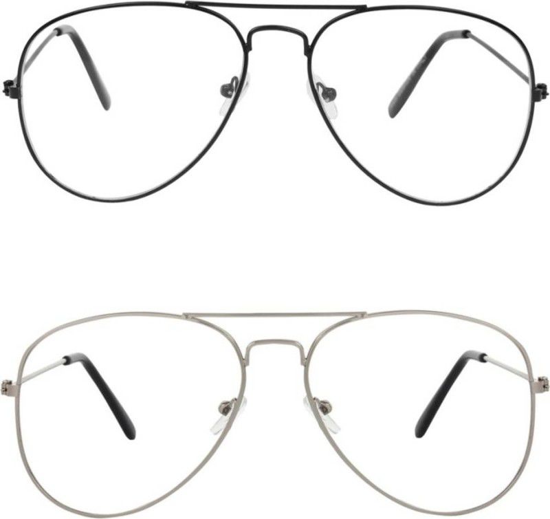 UV Protection Aviator, Aviator Sunglasses (Free Size)  (For Men & Women, Clear)