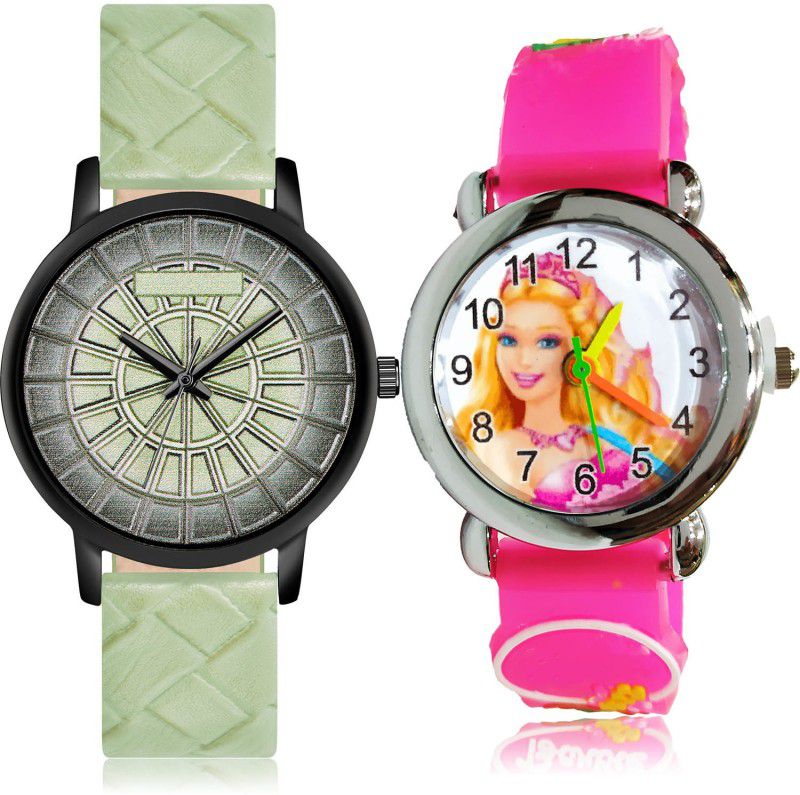 Analog Watch - For Girls Latest 3D Design 2 Watch Combo For Women And Girls - GM506-GC38