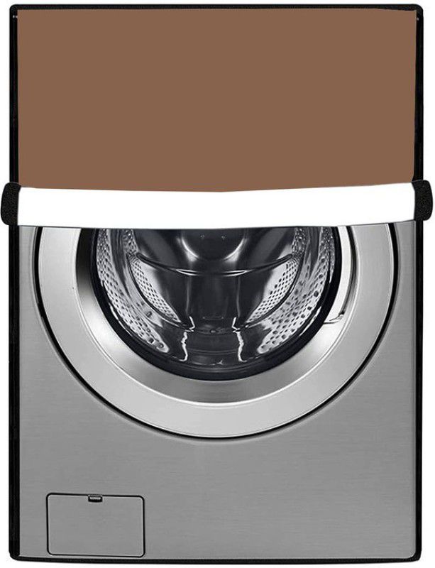 JM Homefurnishings Front Loading Washing Machine Cover  (Width: 61 cm, Beige)