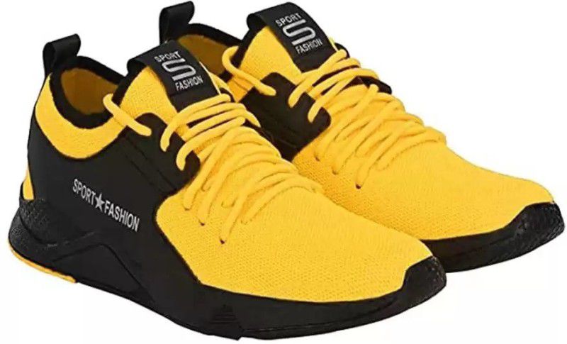 Vrino Sports Shoes For Men| Running,Walking,gym Trekking and hiking Shoes Running Shoes For Men  (Yellow)