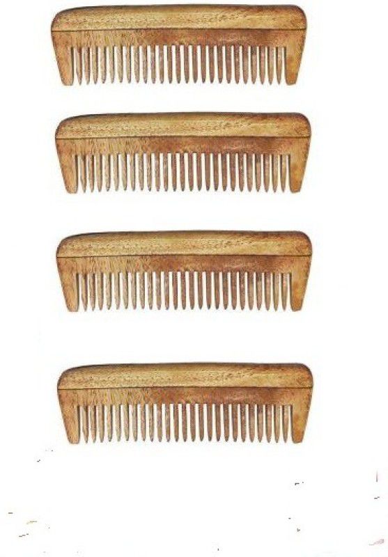 Osking Neem wood Comb Anti-Hair Fall Good For Scslp (Pacl of 4)