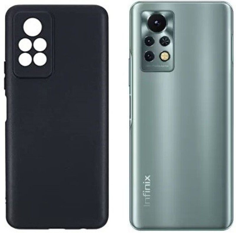 AARERED Back Cover for Infinix Note 11S  (Black, Flexible, Silicon, Pack of: 1)