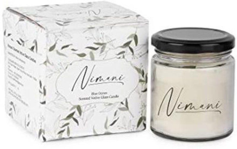 NIMANI HANDICRAFTS White Scented Glass Votive 1 Candle, For Home Fragrance  (50 g)