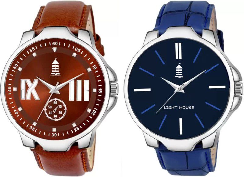 New Trending Combo Casual+Formal Stylish New For Boys And Mens Pack of 2 Analog Watch - For Men LT-Combo 27