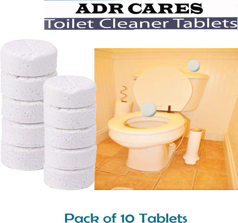 ADR CARES DR TABLET TOILET BOWL CLEANER PACK OF 10 TABLET (20gm) =200gm Lemon Block Toilet Cleaner  (10 x 20 g)