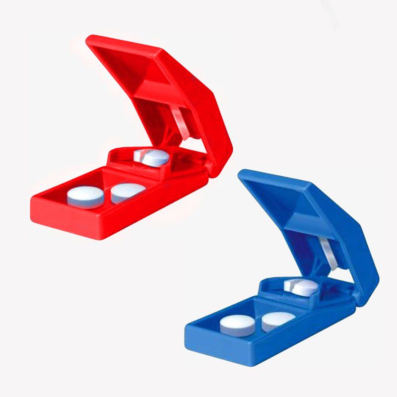 Pin to Pen Basic pill cutter Manual pill cutter  (Red, Blue)