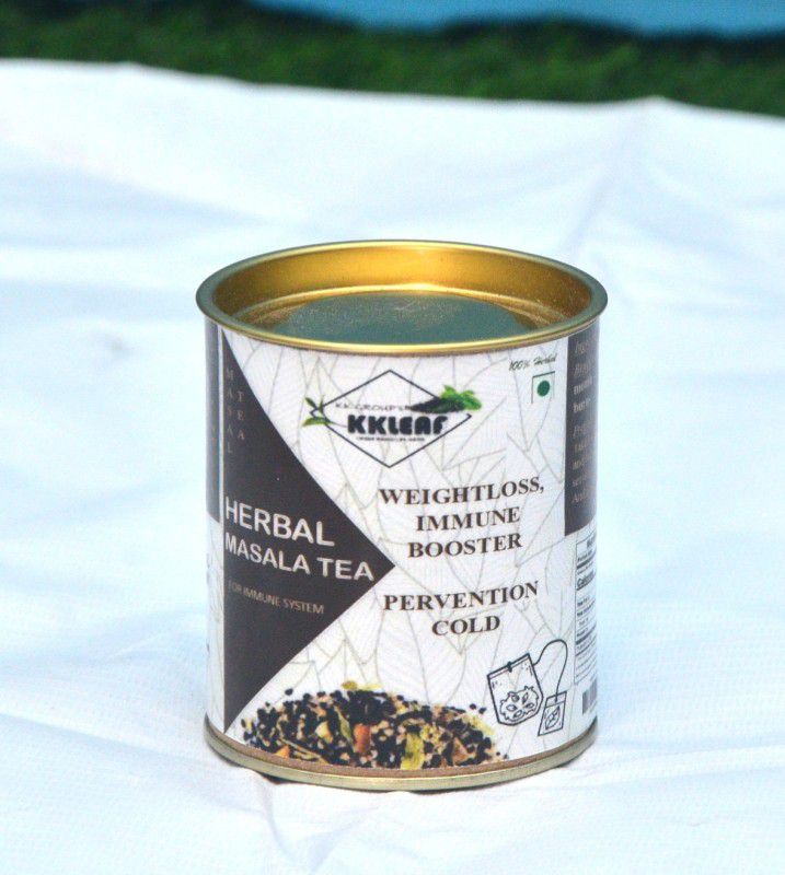 KK group's KKleaf HERBAL MASAL CHAI_10_Bags Herbal Tea Bags Tin  (0.7 kg)