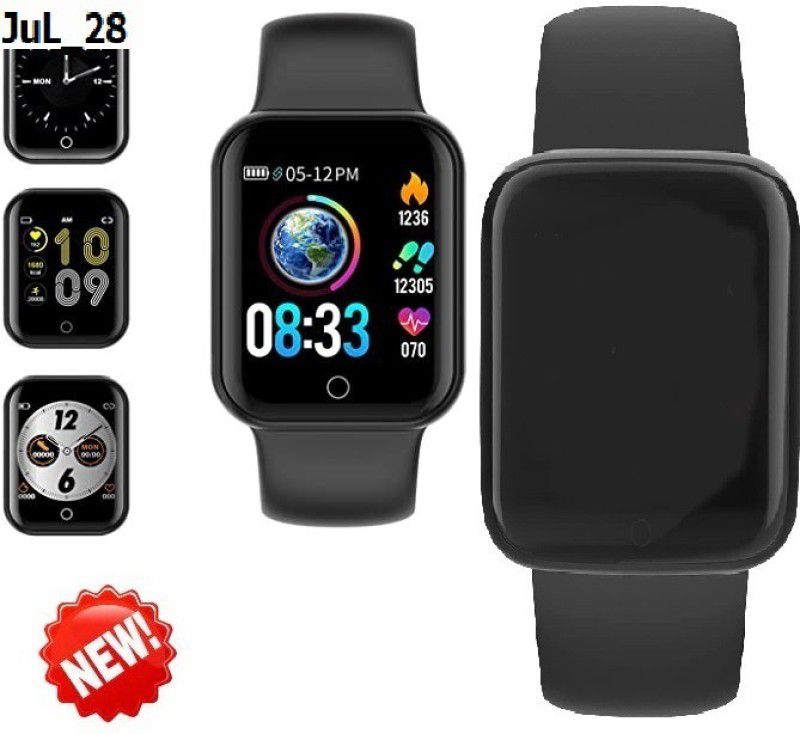 Bashaam S290 (D20) PRO MULTI SPORTS HEART RATE SMART WATCH BLACK(PACK OF 1) Smartwatch  (Black Strap, free)