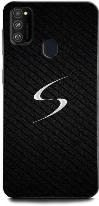 WallCraft Back Cover for Samsung Galaxy M30s S, S LETTER, BLACK, WHITE S LETTER, S ALPHABET, DESIGN  (Multicolor, Dual Protection, Pack of: 1)