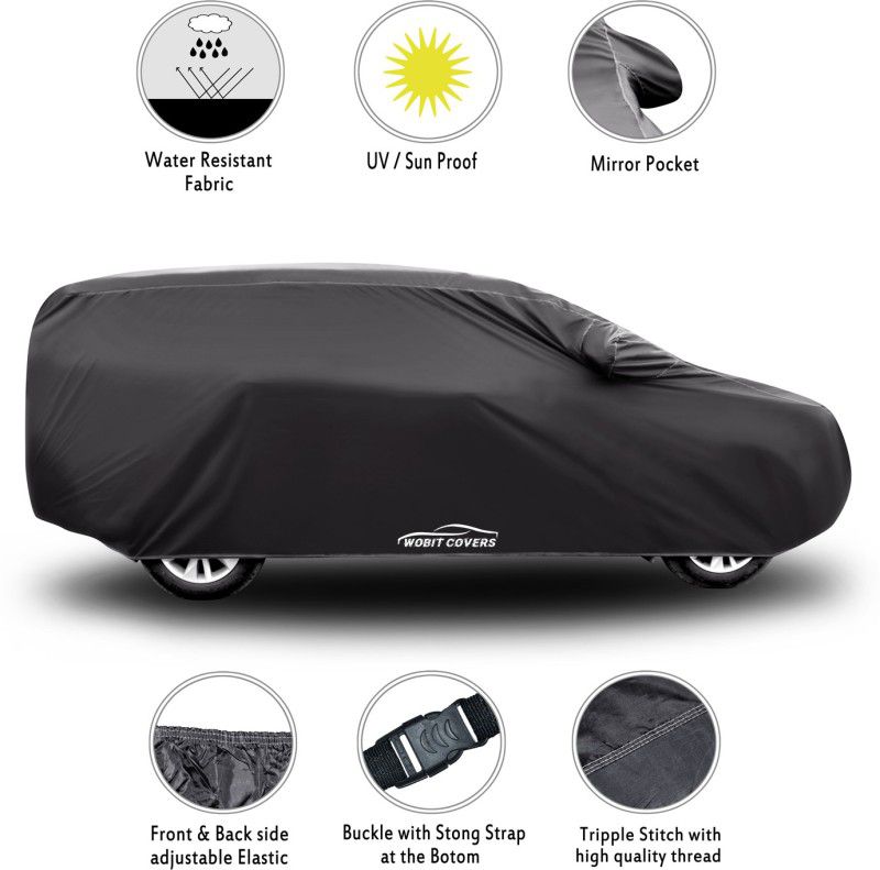 XAFO Car Cover For Ford Endeavour (With Mirror Pockets)  (Grey)