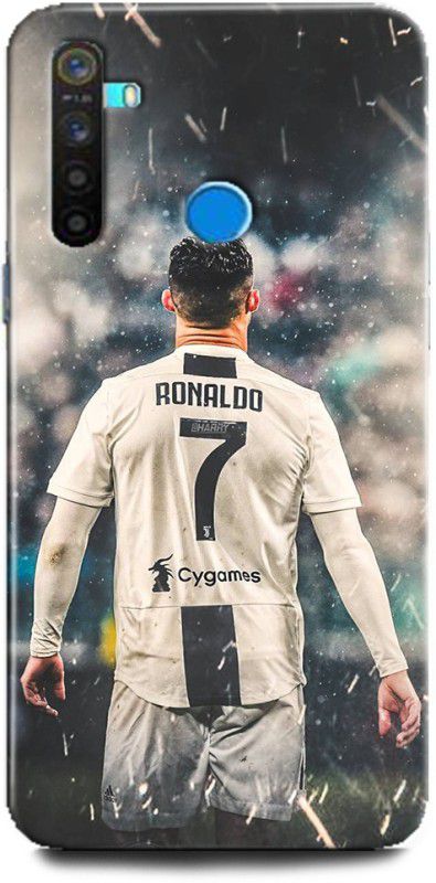 WallCraft Back Cover for Realme 5 Pro / RMX1971 RONALDO, CHRISTIANO RONALDO, FOOTBALL, SPORTS, ITLY PORTUGAL  (Multicolor, Dual Protection, Pack of: 1)