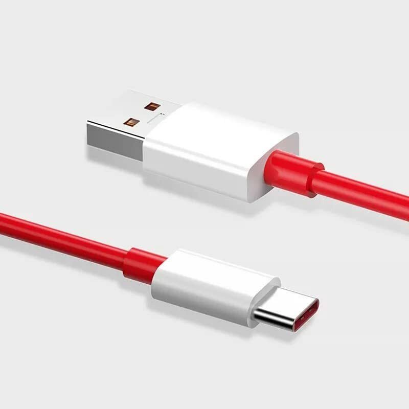 MITASU USB Type C Cable 6.5 A 1.00335999999995 m Copper Braiding fast charger for mobile 65w vivo  (Compatible with Compatible with VIVO V17/17PRO/Y21 (Support Fast Charging & Data Sync), Red, One Cable)