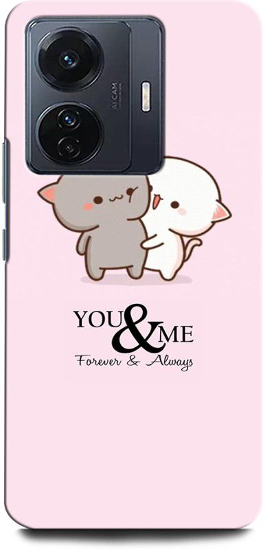 INTELLIZE Back Cover for IQOO Z6 Pro 5G YOU AND ME, LOVE FOREVER, COUPLE KISS, ANIME, BEAR, PANDA  (Multicolor, Hard Case, Pack of: 1)
