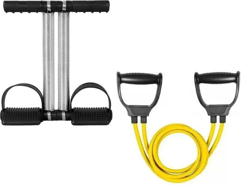 Wisekraft Tummy Trimmer with Double Spring with fitness resistance tube Fitness Accessory Kit Kit