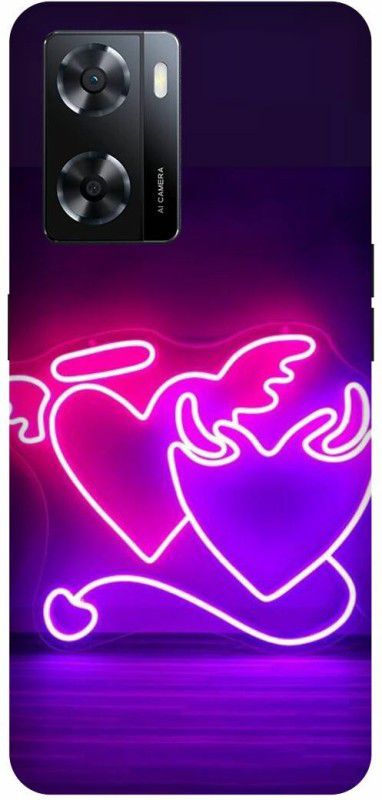 Dimora Back Cover for OPPO A57 ,HEART 3D DEGINER TREENDING  (Multicolor, Hard Case, Pack of: 1)