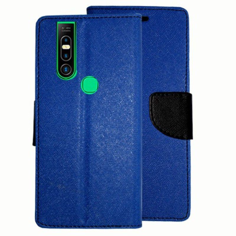 Realgo Flip Cover for Infinix S5 Pro  (Blue, Pack of: 1)