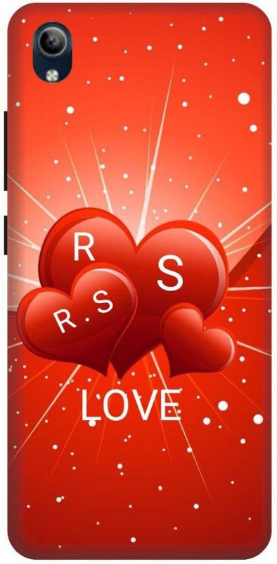 PHONE WALEY.COM Back Cover for VIVO Y90 , VIVO 1908 ,RS, R LOVES, S NAME, RS Love Printed  (Orange, Hard Case, Pack of: 1)