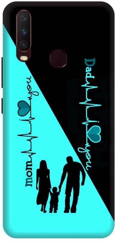 PHONE WALEY.COM Back Cover for VIVO Y12  (Black, Blue, Hard Case, Pack of: 1)