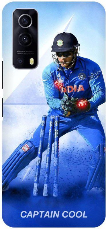 THE NARAYANA COLLECTIONS Back Cover for IQOO Z3- V2073A-MSD,DHONI,INDIAN,CRICKETER  (Multicolor, Hard Case, Pack of: 1)