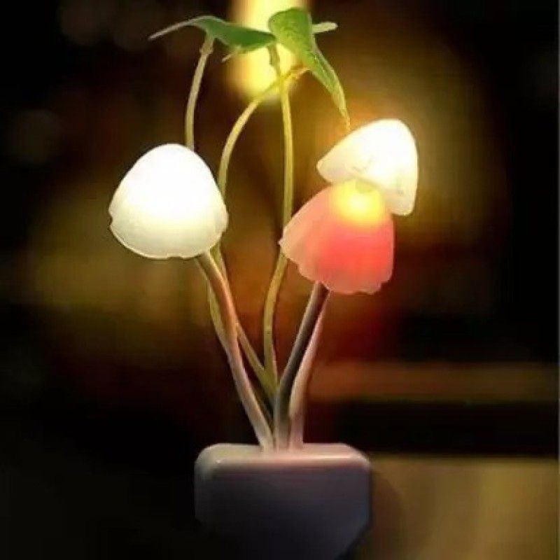 SISODIYA ENTERPRISE 7 Colors Changing Sensor LED Mushroom Light Flower Light for Bedroom Home Night Lamp  (15 cm, Multicolor)