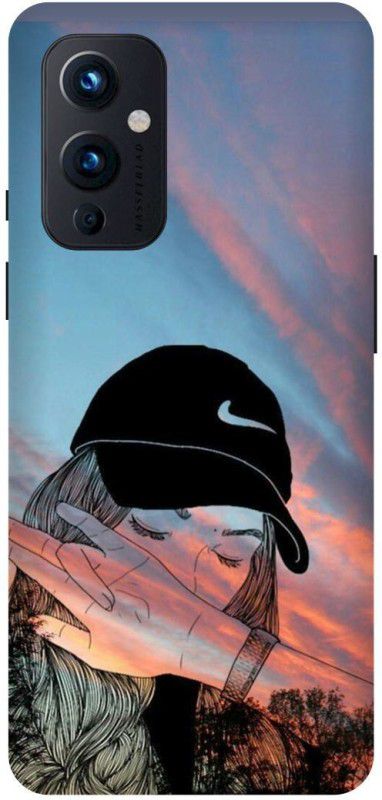FRONK Back Cover for OnePlus 9 5G, LE2111, GIRL, CUTE, GIRL, CAP, GIRL, LOVE  (Multicolor, Hard Case, Pack of: 1)
