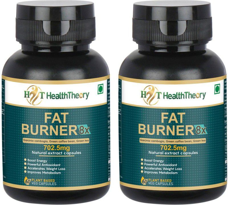 Health Theory Pack of 2 Fat Burner 8X capsules  (2 x 60 Capsules)