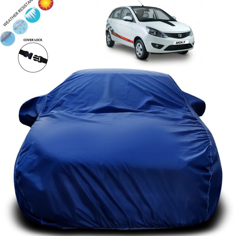 Purpleheart Car Cover For Tata Bolt (With Mirror Pockets)  (Blue)