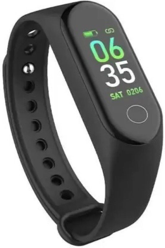 Nehnovit M4 Smart Band Fitness Tracker  (Black Strap, Size : free)