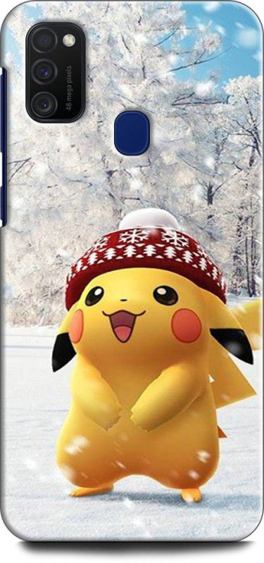 Afterglow Back Cover for SAMSUNG Galaxy M21 PIKACHU, CARTOON, POKEMON, CUTE, PIKACHU POKEMON, LOVE  (Multicolor, Shock Proof, Pack of: 1)