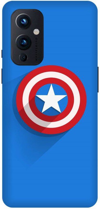 FRONK Back Cover for OnePlus 9 5G  (Blue, White, Hard Case, Pack of: 1)