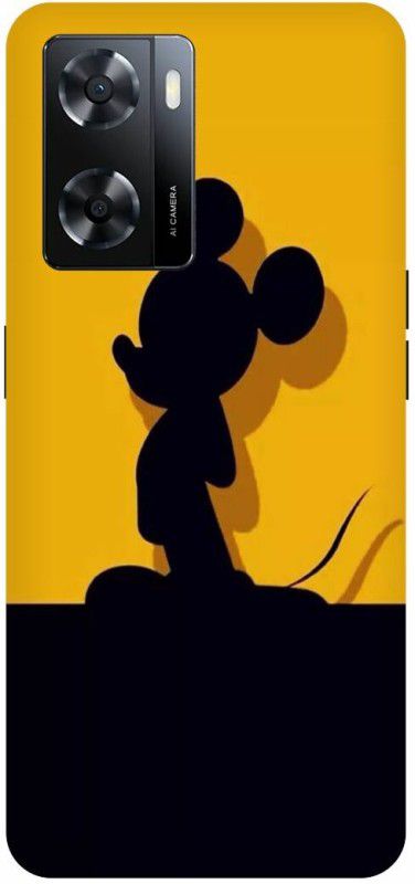THE NARAYANA COLLECTIONS Back Cover for OPPO A57 (2022)-MICKEY,MINNIE,MOUSE,CARTOON,LOVE  (Multicolor, Hard Case, Pack of: 1)