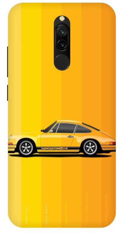 THESTONEWELL Back Cover for Redmi 8 car printed designer printed slim hard mobile back case and cover  (Multicolor, Shock Proof, Pack of: 1)