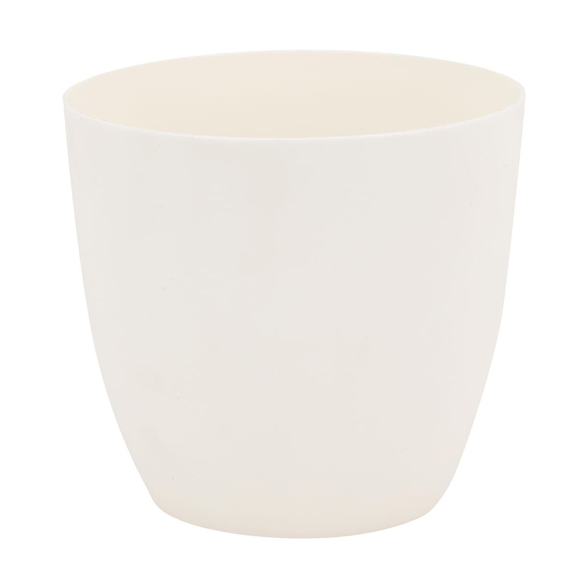 12cm Plastic Pot - White