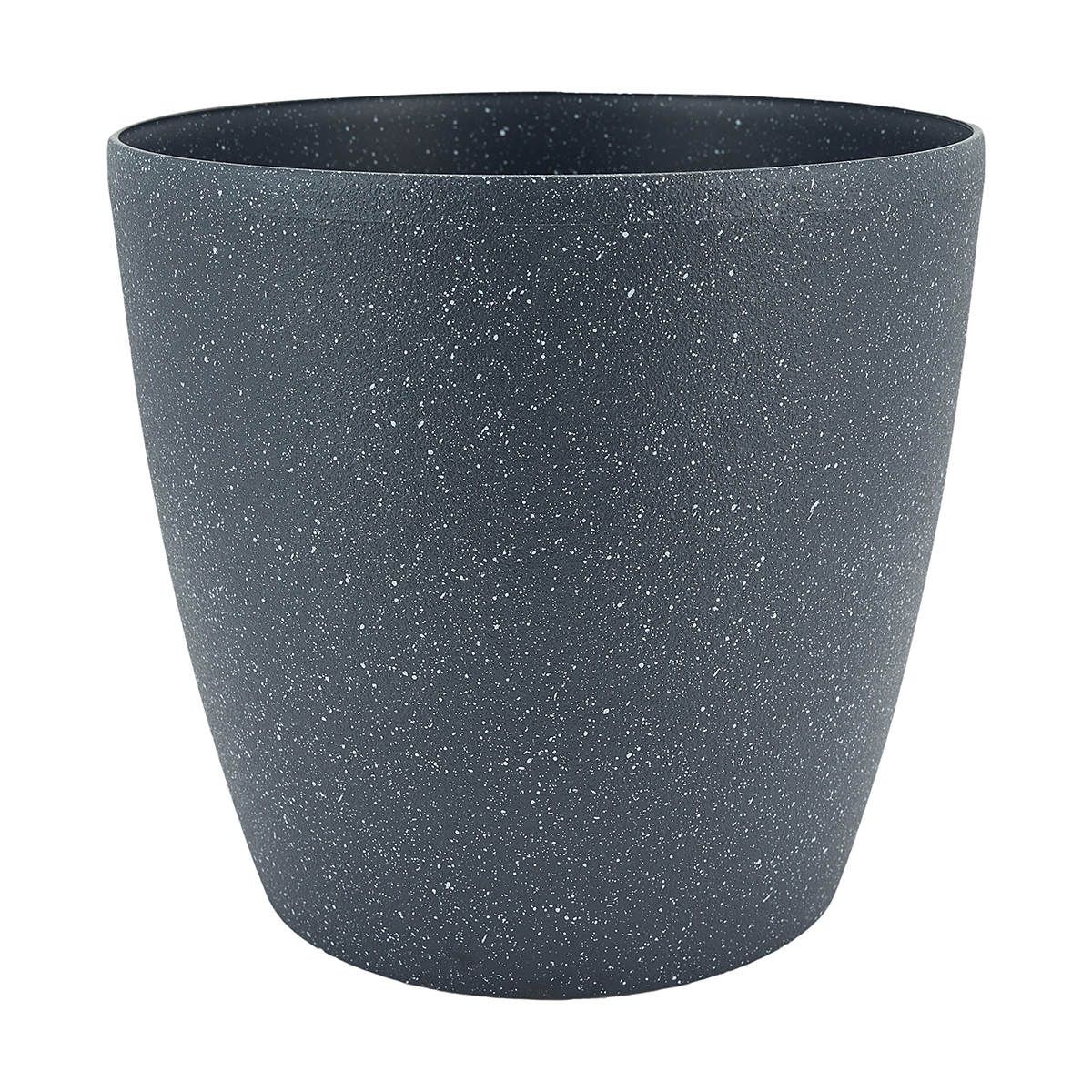 28cm Textured Pot - Grey
