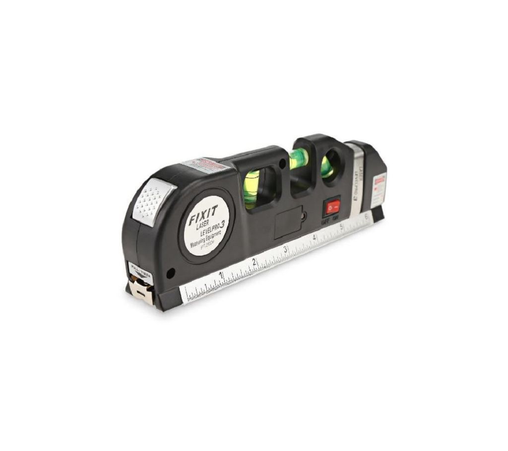 Laser Level Pro 3 Multipurpose 2.5 m Measurement Hand tool 4in1 Laser Level Tool