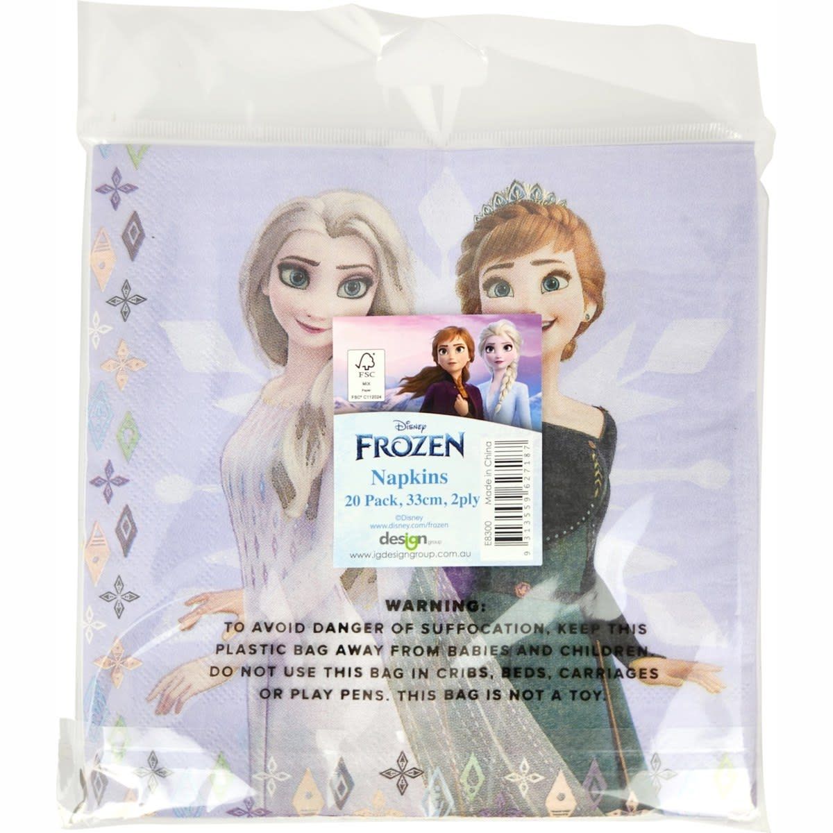 20 Pack Disney Frozen Napkins