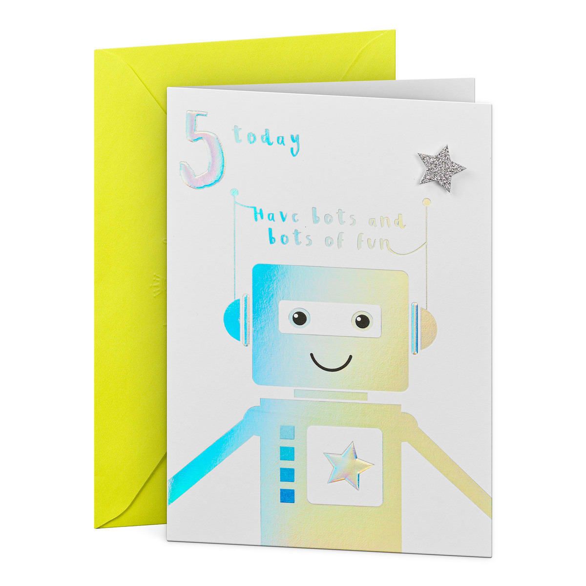 Hallmark Robot 5th Birthday Card