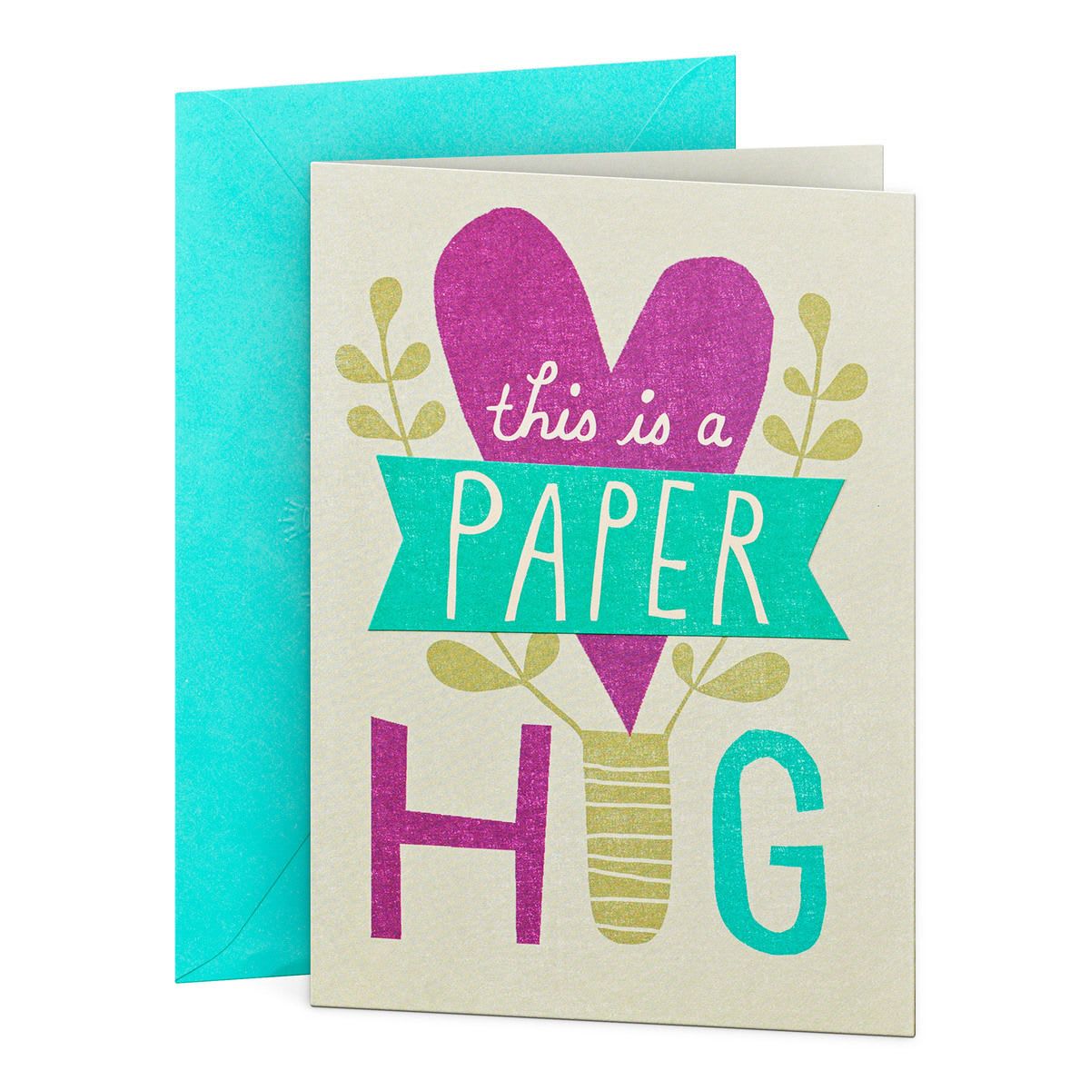 Hallmark Get Well Card - Paper Hug