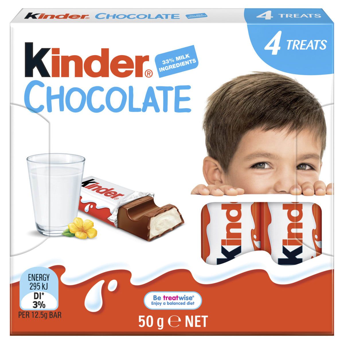 Kinder Chocolate 4 Pack 50g