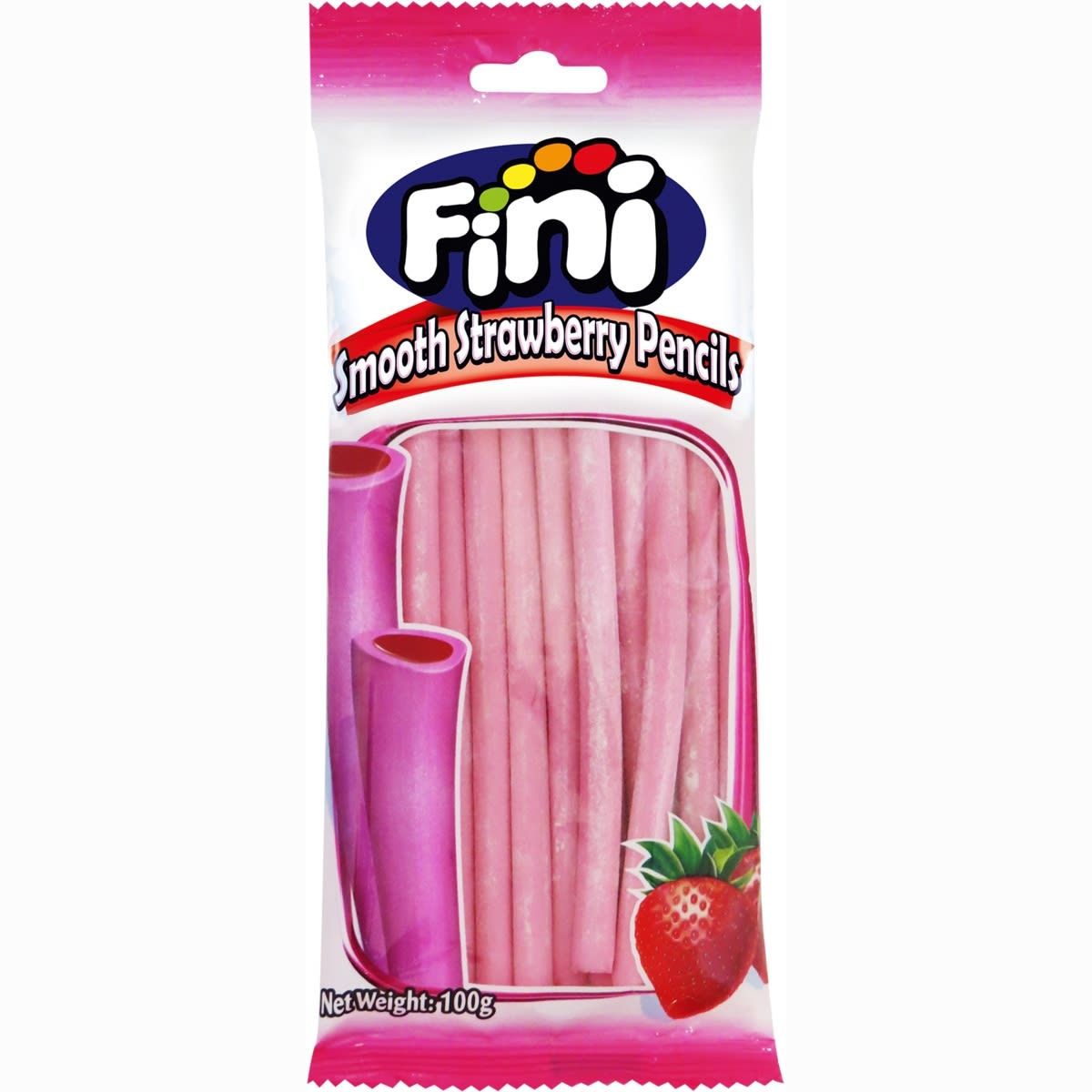Fini Smooth Strawberry Pencils 100g