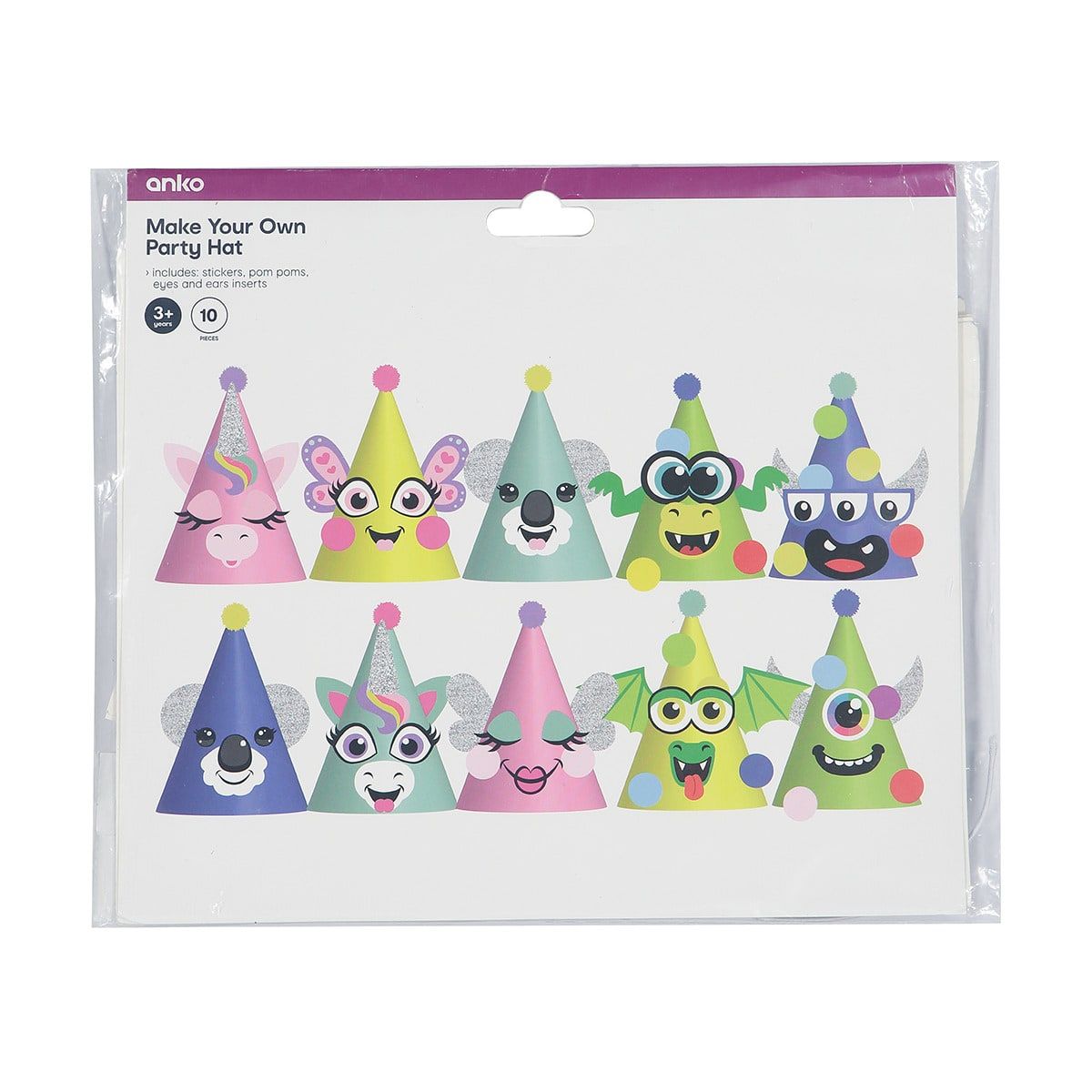10 Piece Make Your Own Party Hat