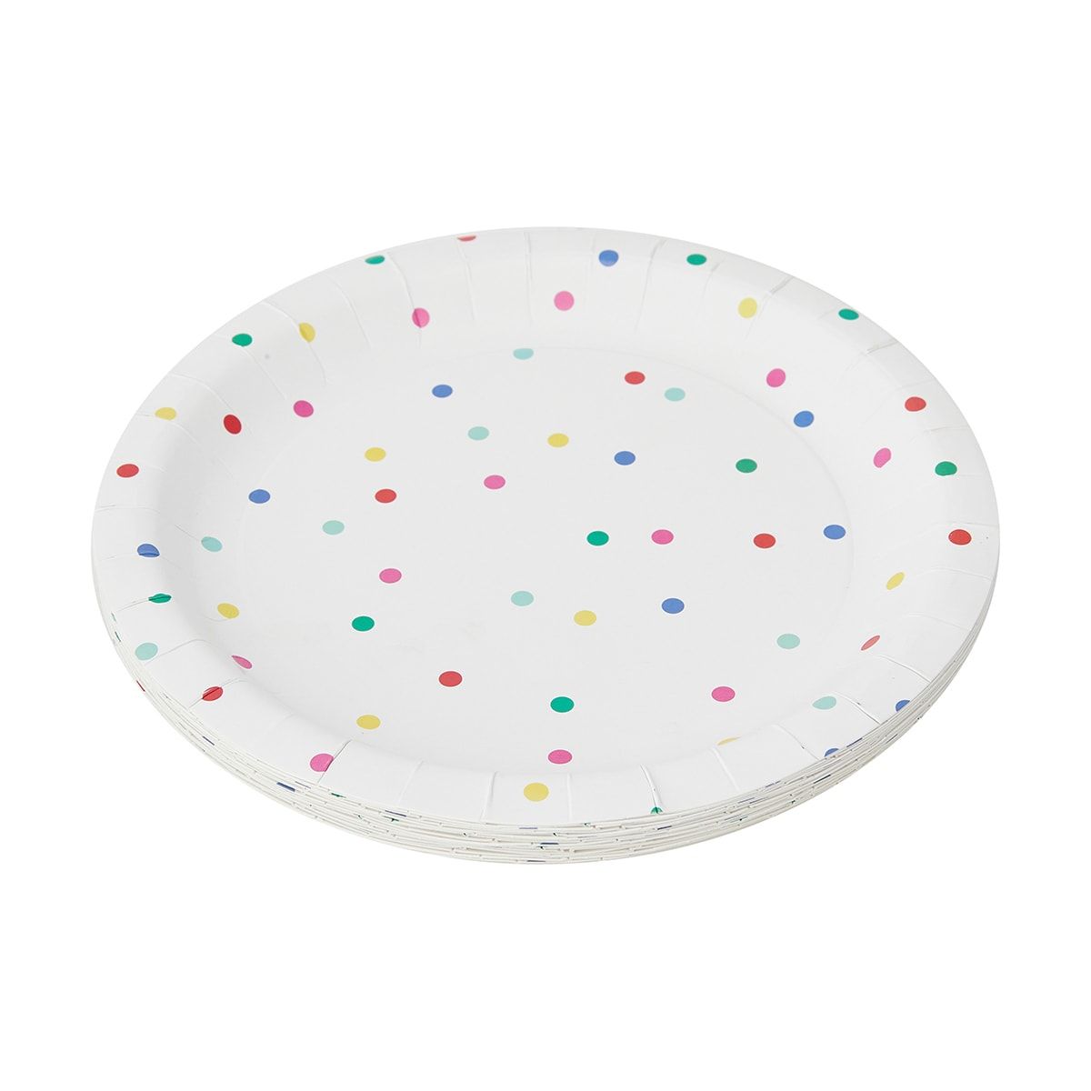 16 Piece Brights Paper Plates